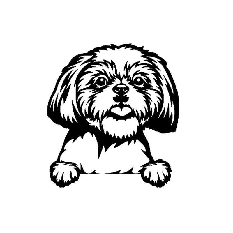 Cars Accessorie Decals Funny Dog With Name Car Decal Dogs Pet Animals Laptop Vinyl Sticker For Apple MacBook Pro/Air Decoration