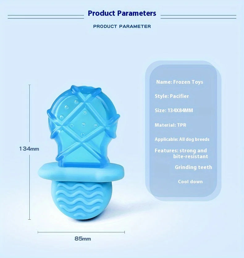 Summer Cool Dog Ice Stick Cooling Pet Supplies Water Injection Frozen Popsicle Dog Teething Toy Set