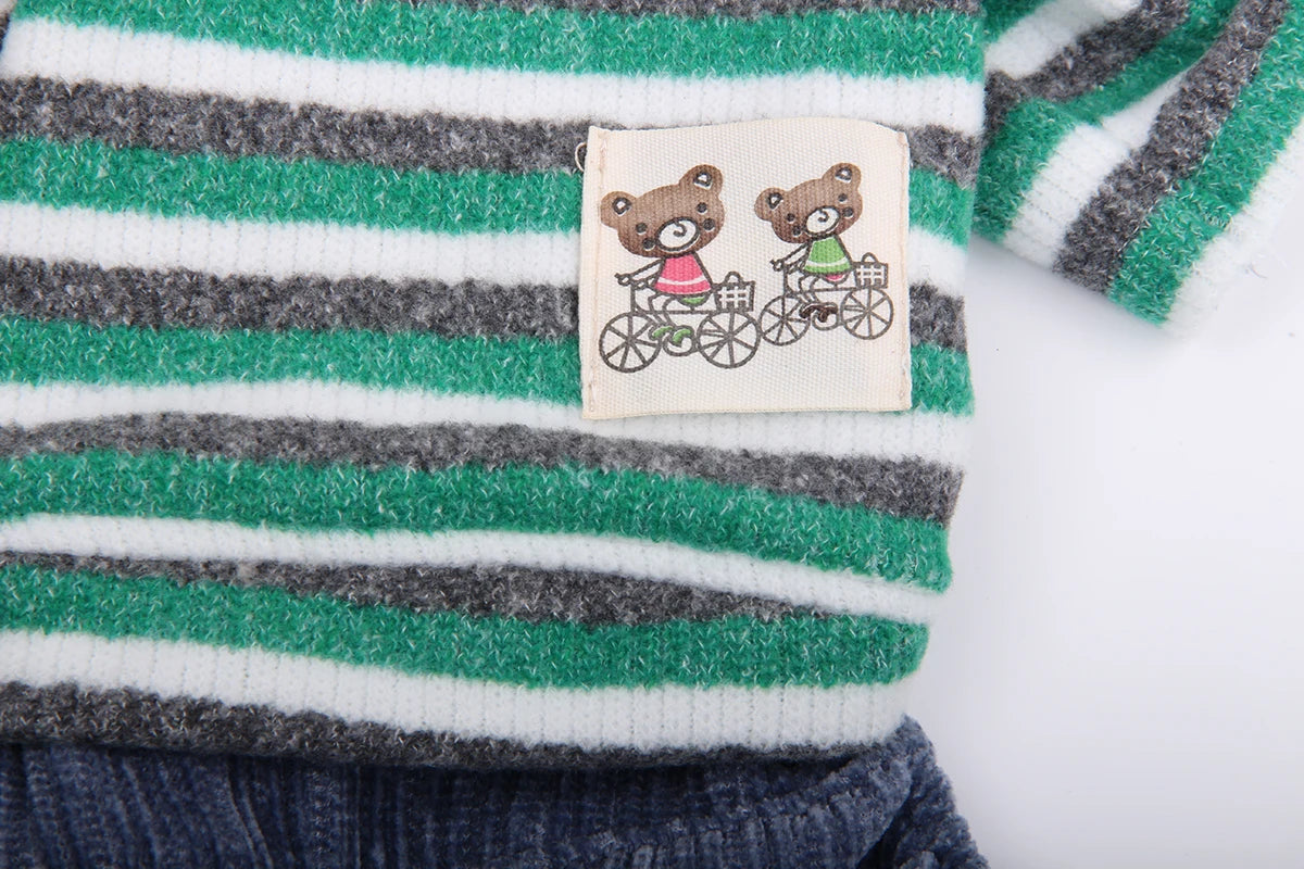 Boy Dog Cat Jumpsuit Rompers Striped Design Pet Puppy Coat Jacket Autumn Ouffit