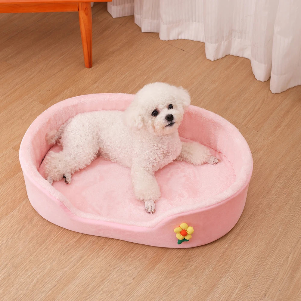 All Season Comfortable Small Cat Sleeping Mat Medium Dog Bed Soft Warm Windproof Puppy Nest Elastic Pet Kennel Accessories