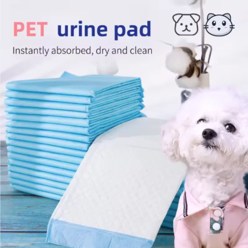 the PUPPY PEE PADS - Pet Training Pads, Dog Pee Pad, Puppy Diaper, Nappy Doggy/Cat Pet Supplies with Quick Drying Surface Super Absorbent Core Leak-Free