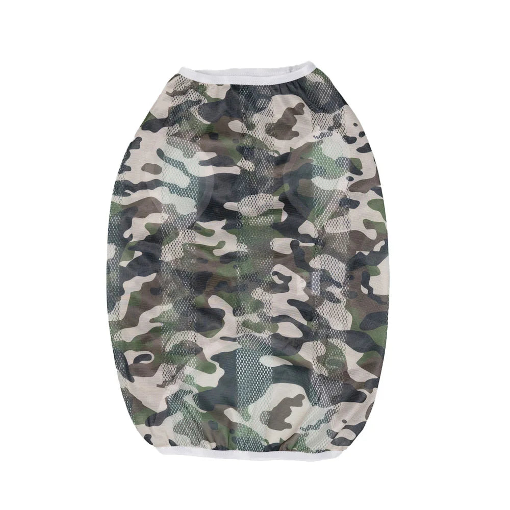 Summer Dog Clothes Tie-dye Quick Dry Dog Vest Breathable Mesh Shirts Sleeveless T Shirt for Medium Large to Extra Large Dogs