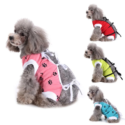 the COMFORTGUARD SURGICAL SUIT - Pet Cat Recovery Surgical Costume, Pet Dog Sterilization Clothes, Pet Physiological Pants, Anti-Licking Vest for Abdomen Protection