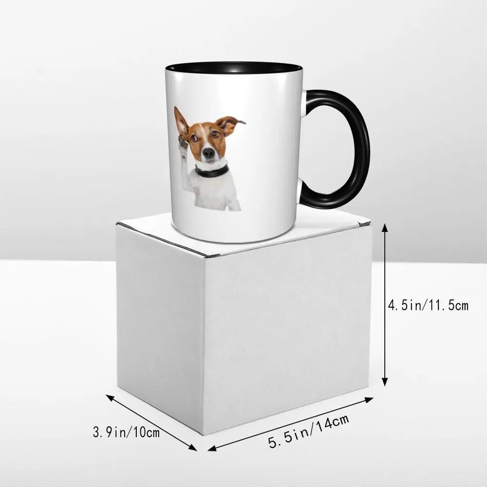 Dog Jack Russell Terrier -cute Gift Jack Russell Terrier For Mom Mug Funny Ceramic Coffee Cups Tea Mugs Milk Cup Drinkware Gifts