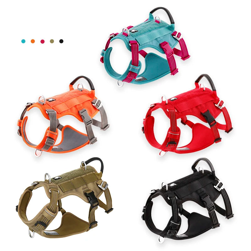 Truelove Escape Proof Pet Harness No Pull Reflective Adjustable Soft Padded Pet Vest Service Dog Harness Handle Climbing TLH7011