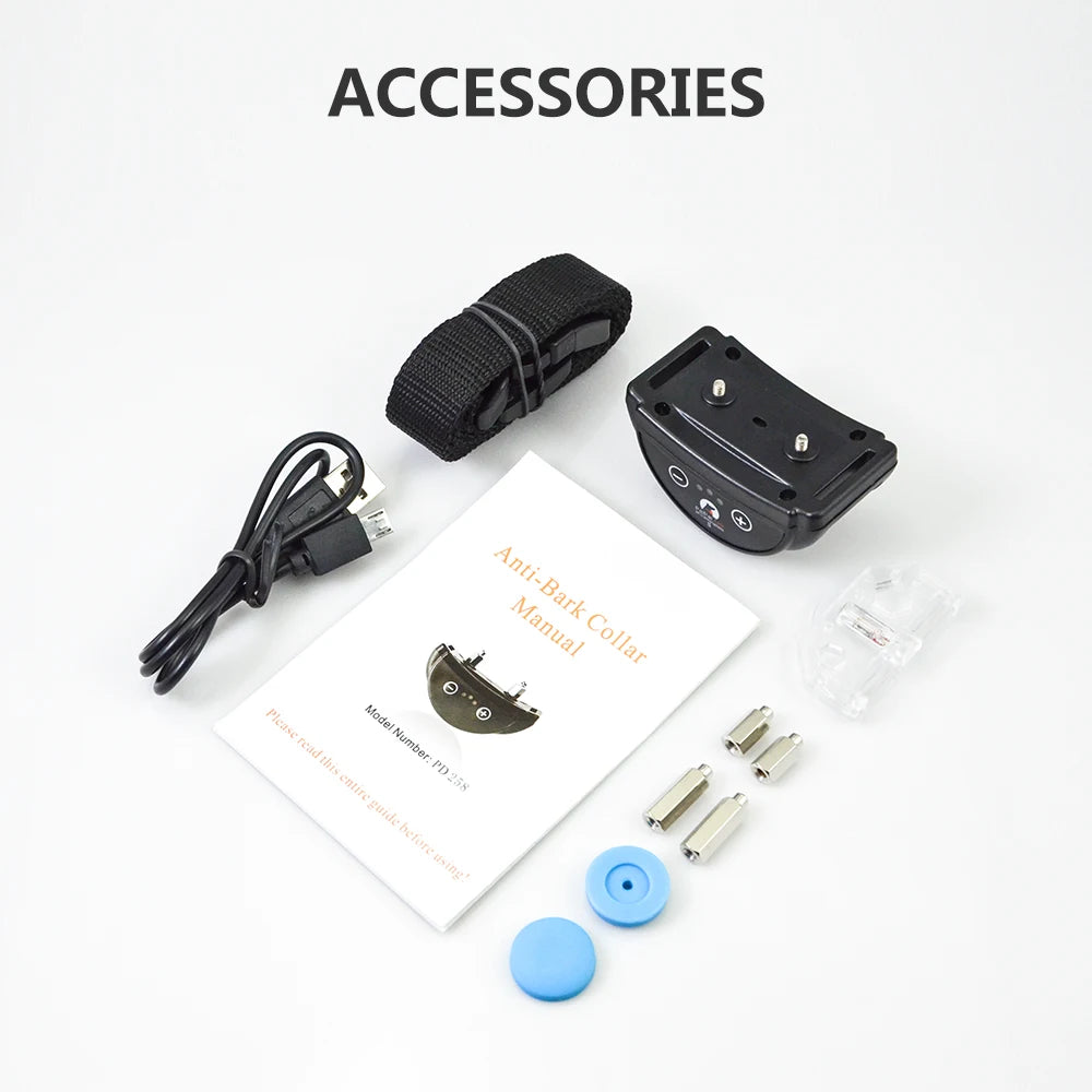 the ANTI-BARK COLLAR - Paipaitek Dog Anti-Barking Collar, IP65 Waterproof Adjustable Pet Dog Training Collar, Dog Trainer Device, Pet Supplies In-Stock