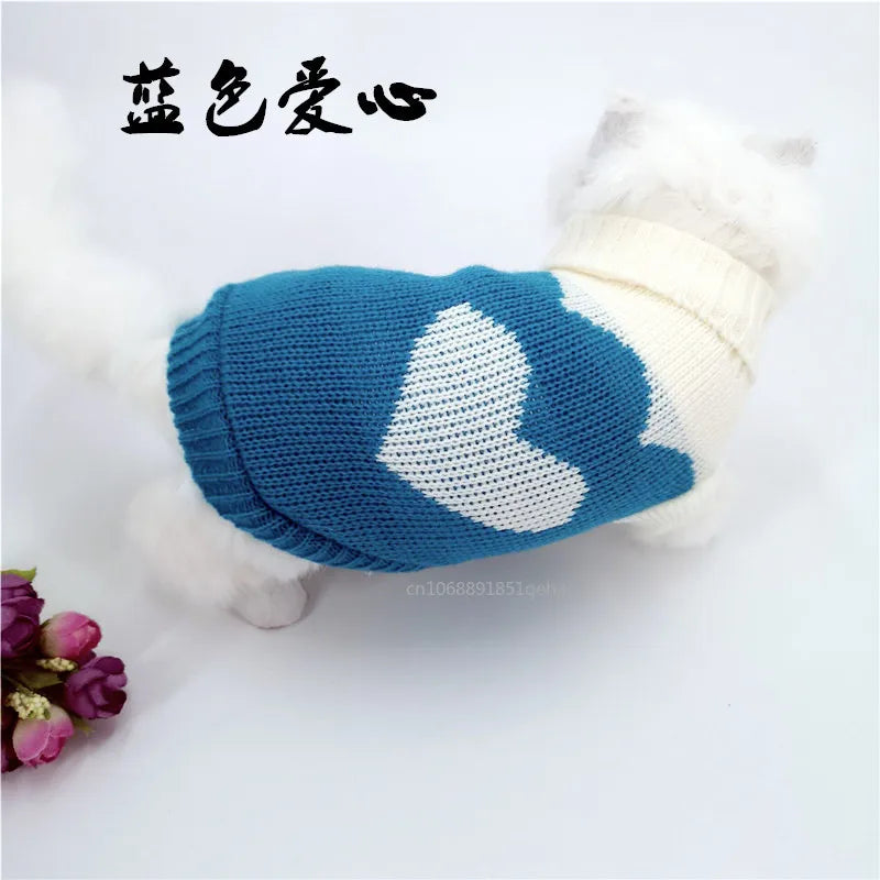 the PAWFROST COZY KNIT PET SWEATER - Small Cat/Dog Sweater/Pullover, Winter Dog Clothes for Small Dogs, Chihuahua/Yorkies Puppy Jacket, Pet Clothing Christmas