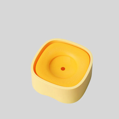 Anti-Splash Pet Water Bowl - No Mess Drinking Dish for Cats & Dogs with Floating Design Keeps Chin Dry Easy Clean