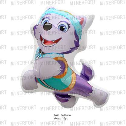 Paw Patrol Dark green dog disposable Birthday Party Decorations Tableware Balloons Birthday Decor Party Supplies Gifts for Boys