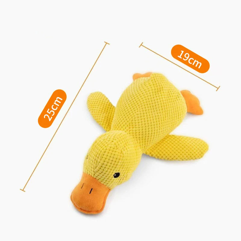Cute dog Toy Stomping Duck Bite Resistant Grinding Teeth Cleaning Large Dog Interactive Entertainment Puppy Boredom Plush Toy