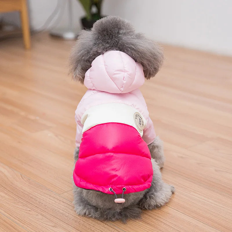 Dog Jacket Waterproof Luxury Dog Clothes Pet Down Cotton Vest Chihuahua French Bulldog Winter Dog Coat Puppy Warm Dog Costume