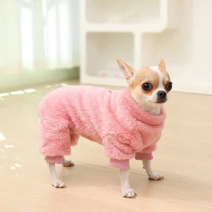 Pet Dog Jumpsuit Cozy Dog Clothes For Small Medium Dogs Cats Autumn Winter Puppy Soft Costumes Chihuahua French Bulldog Clothing