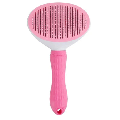 Dog Grooming Brush with Easy Clean Button, Pet Massage Comb for Effective Detangling and Hair Removal, Suitable for Dogs