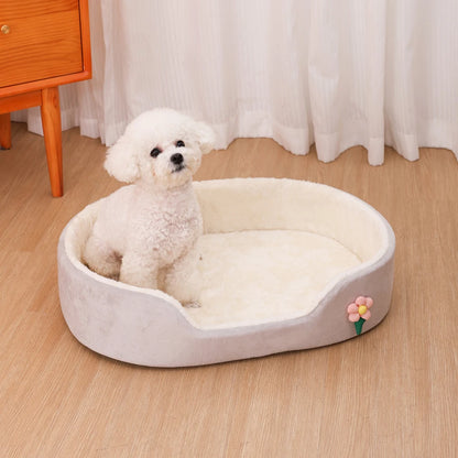 All Season Comfortable Small Cat Sleeping Mat Medium Dog Bed Soft Warm Windproof Puppy Nest Elastic Pet Kennel Accessories