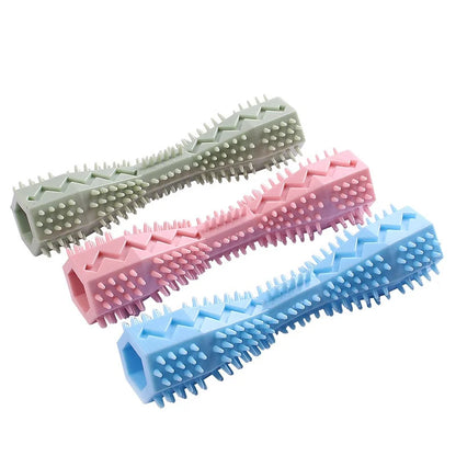 Dog Teething Toy Chew Stick Bite Resistant Fun Leak Proof Food Toy Pet Teether Cleaner Stick