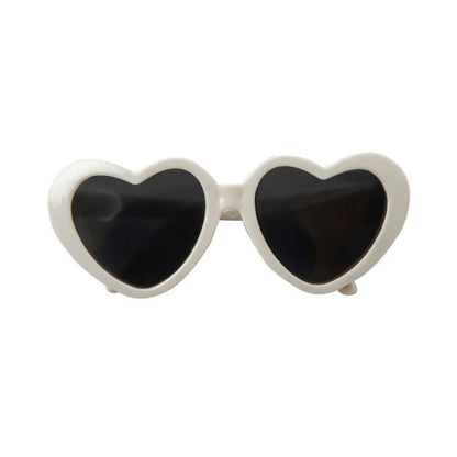 Dog Glasses Pet Heart Glasses Cat Accessories Puppy Photos Tools Decorations for Dog Summer Party Eyewear Glasses