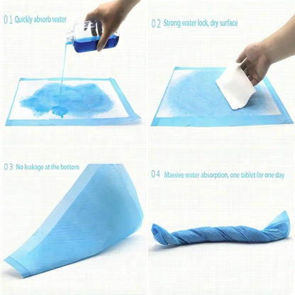 the PUPPY TRAINING PADS - 20/50PCS Disposable Pet Diapers, Diaper Pads for Puppy Training, Absorbent Leak Proof Cleaning Pads, Available in Various Sizes