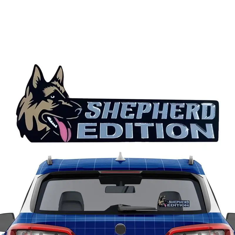 3D Dogs Badge Acrylic Funny Stylish Car Emblems & Badges German Shepherd Pit Bull Sticker Bulldog Decals Auto Exterior Stickers