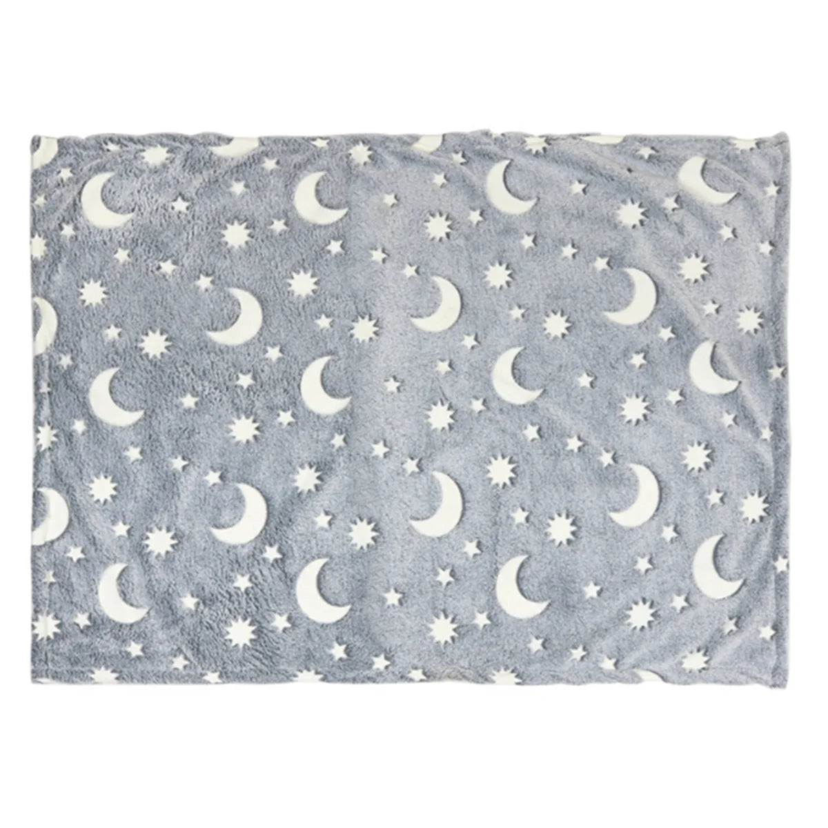 Dog Blanket Luminous,Star Moon Pattern Soft Plush Pet Comfortable Blanket Throw Blanket Glow in The Dark For small medium Pet