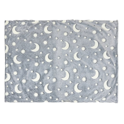 Dog Blanket Luminous,Star Moon Pattern Soft Plush Pet Comfortable Blanket Throw Blanket Glow in The Dark For small medium Pet