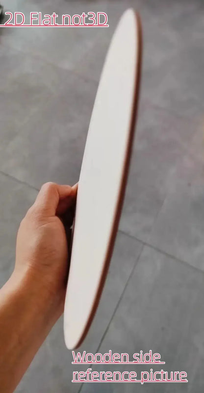 2D Flat, Farmhouse Style Round Wooden Welcome Sign with Dog Paw Print - Rustic Artificial Wood Wall Art for Home, Garden, Cafe,