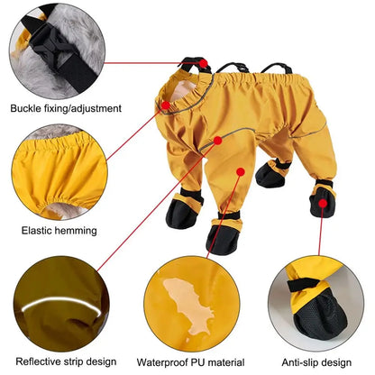 the STRIDEGUARD DOG LEGGINGS - Fashion PU Pet Pants, Anti-Slip Waterproof Puppy Costume Leggings, Dog Costumes for Outdoor Activity