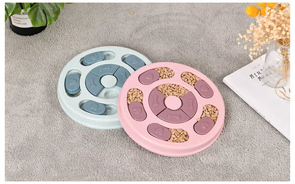 the BRAINBOWL ENRICHMENT PLATE - Pet Toys, Cats and Dogs Relieving Boredom, Feeding Plates, Slow Food Bowls, Interactive Brain Training, Feeding Equipment