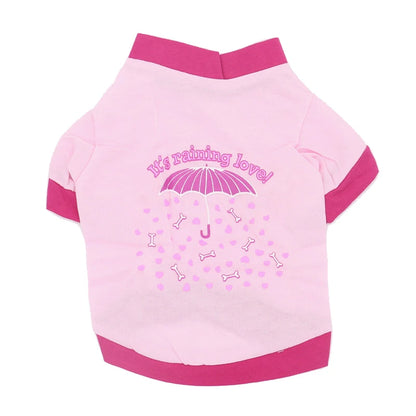 the TINYTAIL COTTON SHIRT - Cheap Cotton Puppy Dog T-Shirt for Small Dogs, Hot Sale Print Pet Clothes, Yorkshire, Pomeranian, Pug, Cat Shirts