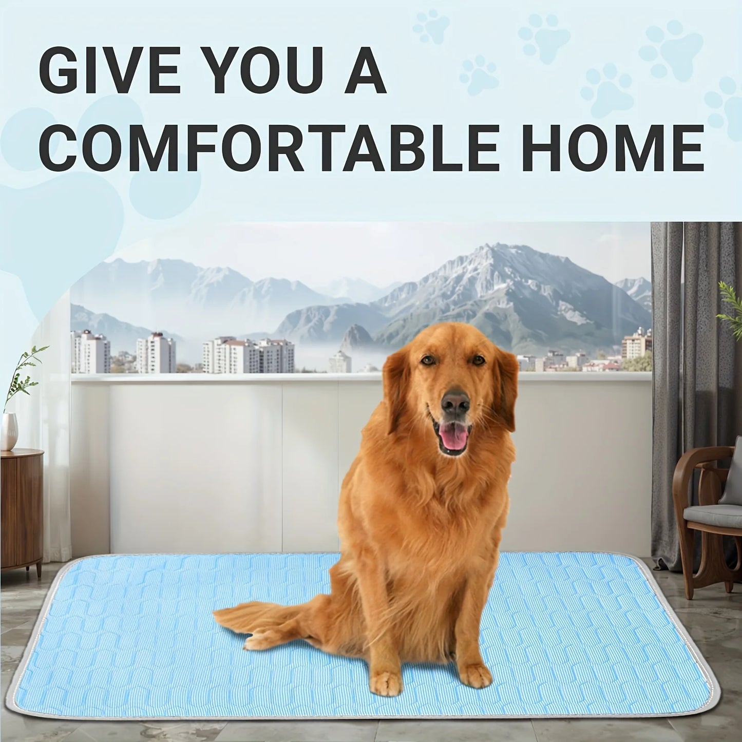 the COOLING PAD - Summer Pet Cooling Pads and Beds, Keep Your Cats and Dogs Cool and Comfortable, Suitable for Small, Medium and Large Cats and Dogs