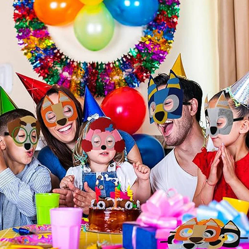 Cartoon Blue Dog Birthday Bluey Birthday Decoration Set Blueys Cups Banner Straws Bluey Balloons Set Kid Toy Gift Party Supplies