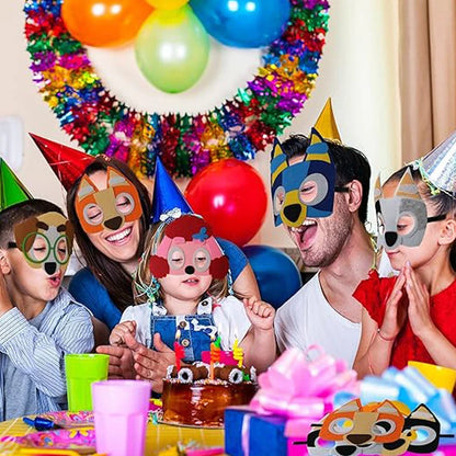 Cartoon Blue Dog Birthday Bluey Birthday Decoration Set Blueys Cups Banner Straws Bluey Balloons Set Kid Toy Gift Party Supplies