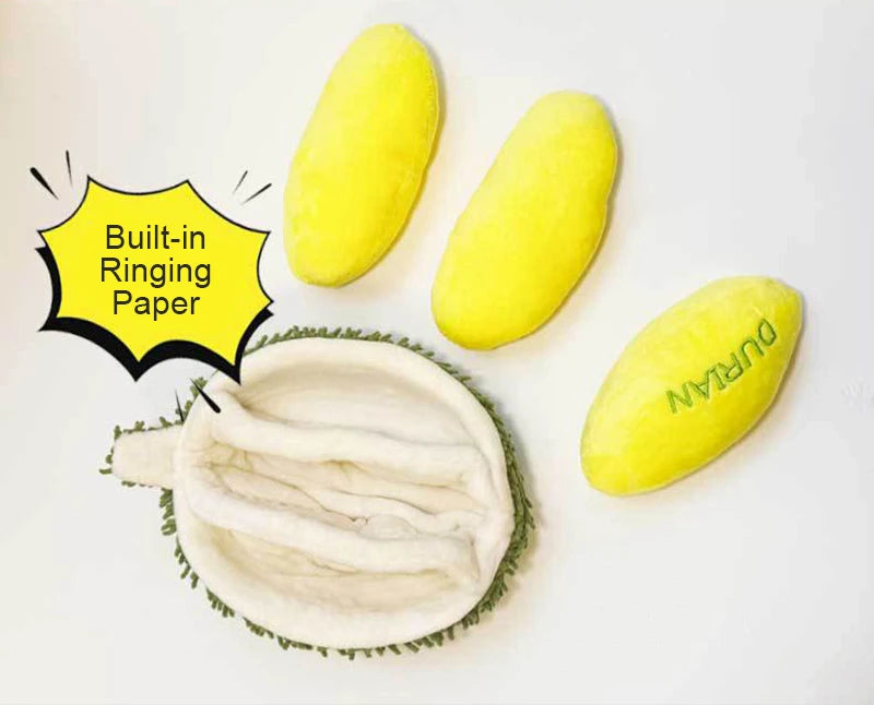 Interactive Dog Squeak Toys Plush Durian Pet Sniff Toy for Small Large Dogs Bite Resistant Puppy Sounding Toys Pet Supplies