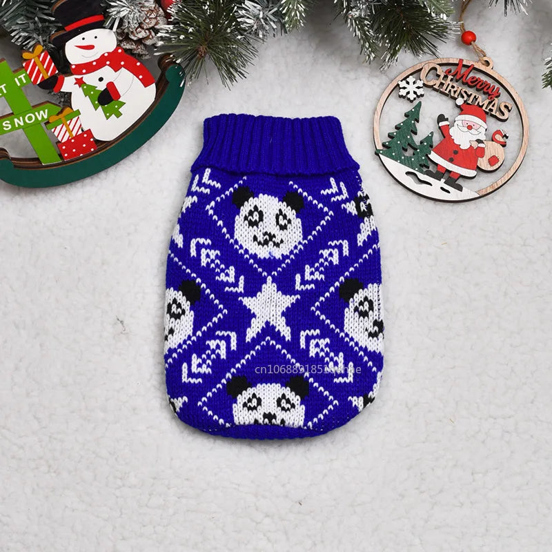 the PAWFROST COZY KNIT PET SWEATER - Small Cat/Dog Sweater/Pullover, Winter Dog Clothes for Small Dogs, Chihuahua/Yorkies Puppy Jacket, Pet Clothing Christmas