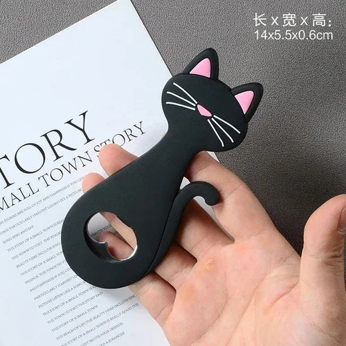 Cartoon Cute Animal Paw Wine Bottle Opener Beer Bottle Opener Cat Magnet Refrigerator Sticker Dog Fridge Magnet Beer Opener