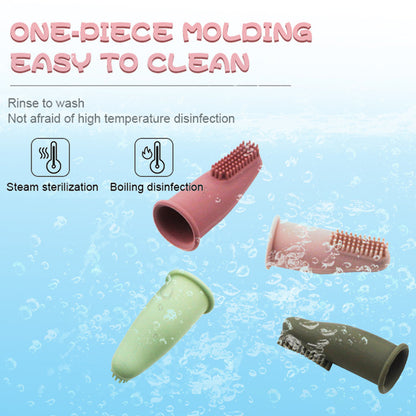 Ultra Soft Silicone Toothbrush Cover Dog Cat Dental Care Cleaning Finger Toothbrush Clean Tool Dog Toothbrush Accessories