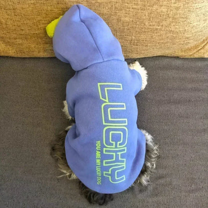 Fashion Winter Pet Dog Sweatshirt Clothes for Small Medium Dogs Warm Fleece Zipper Dog Hoodies Chihuahua French Bulldog Jacket