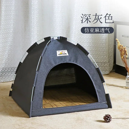 the DOG DOME - New Four Seasons Universal Pet Tent, Removable and Washable Cat and Dog Pet Nest, Summer Breathable Foldable Cat/Dog House