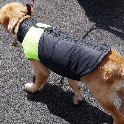Waterproof Pet Dog Puppy Vest Jacket Winter Warm Dog Clothes Pet Padded Vest Zipper Jacket Coat For Small Medium Large Dogs