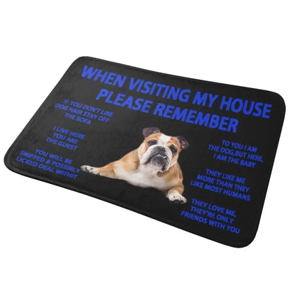 Beagle Dog Doormat Non-Slip Kitchen Bath Mat Living Room Door Floor Entrance Carpet Rug