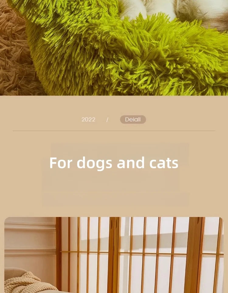 Dog Kennel Winter Warm Dog Bed Small Dogs Teddy Nest Pet Cushions Sofa Sleeping with Cat Nest Four Seasons Universal