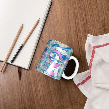 Personalized C-Courage The Cowardly Dog Coffee Mug DIY Ceramic Milk Tea Mug Cup