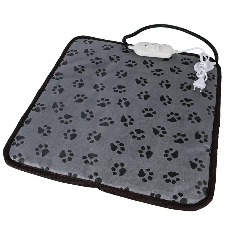 Pet Heated Mat Dog Temperature Adjustable Dog Heating Pad Waterproof Electric Heating Pad 3,9 Gears Timer Dog Sleeping Supplies