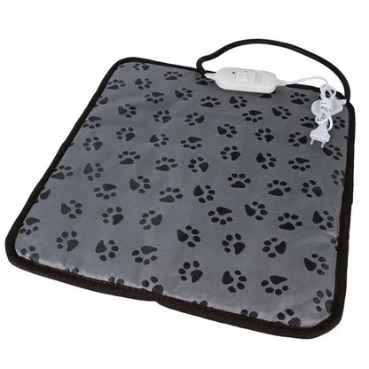 Pet Heated Mat Dog Temperature Adjustable Dog Heating Pad Waterproof Electric Heating Pad 3,9 Gears Timer Dog Sleeping Supplies