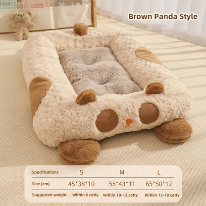 HOOPET Modern Plush Pet Kennel Sofa,Thick Plush Dog Kennel,Cat Kennel,Comfortable Warm Pet Sleeping Bed,Luxury Pet Home