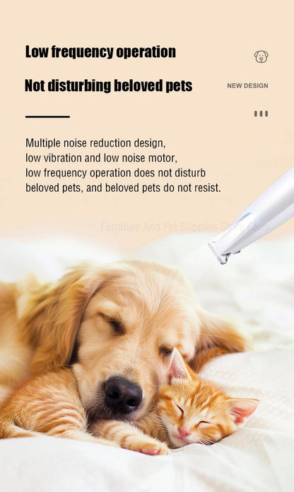 the LED HYDROTRIM PRO - New Dog Paw Trimmer with LED Light, Fully Waterproof Pet Hair Trimmer with LED Display, Dog Clippers for Grooming, 18mm Widen Blade