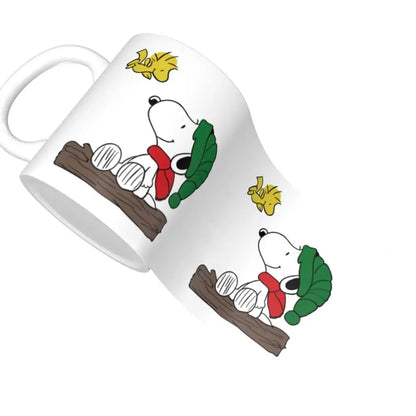 Manga Snoopy Woodstock Cartoon Dog Coffee Mug DIY Customized Ceramic Tea Milk Mug