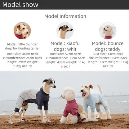 Summer Cooling Dog Vest Shirt UPF50+ Sun Protection Dog Jumpsuit Fast Drying Dirt-Proof Dog Clothing Soft Summer Outdoor Overall