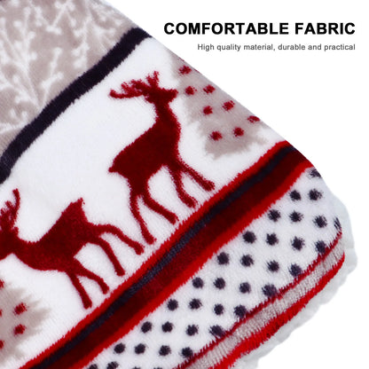 Pet Blanket Warm Thickened Flannel Mat Indoor Outdoor Dog Cat Sleeping Cushion Bed for Winter Soft Comfortable Easy Clean