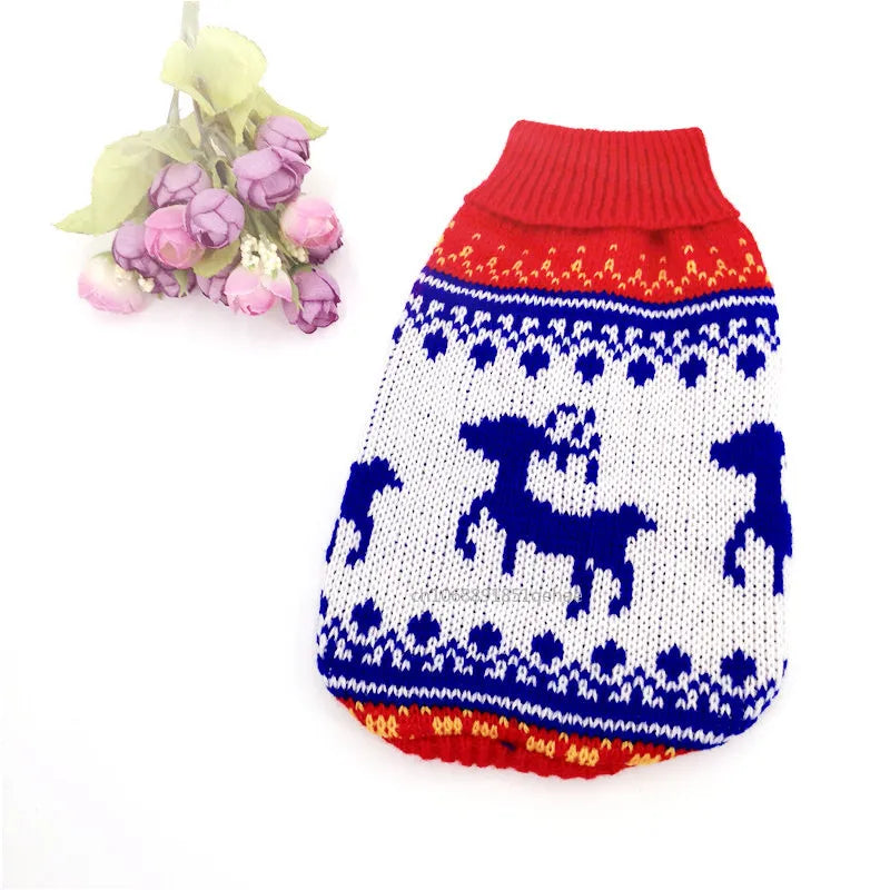 the PAWFROST COZY KNIT PET SWEATER - Small Cat/Dog Sweater/Pullover, Winter Dog Clothes for Small Dogs, Chihuahua/Yorkies Puppy Jacket, Pet Clothing Christmas