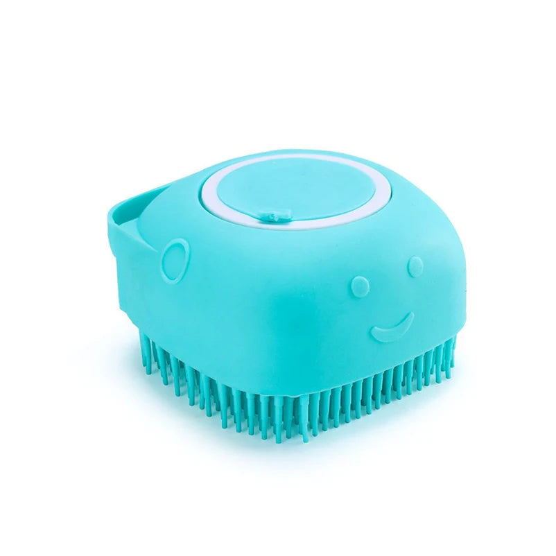 the PAWSMOOTH BATH GROOMER - Pet Bath Massage Gloves, Soft Safety Silicone for Puppy/Dog/Cat Grooming Bathroom Tools, Mascotas Accessories